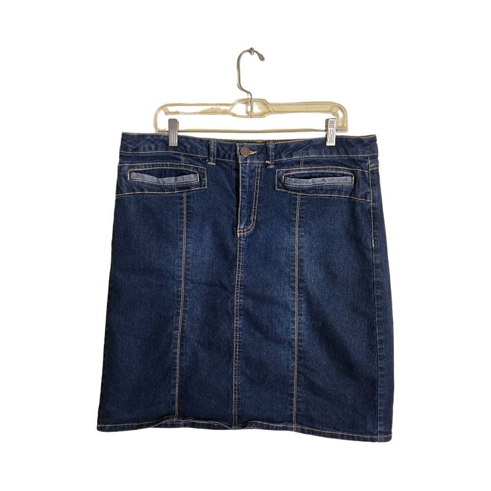 Red Ranch Country Western Denim Skirt Size 16